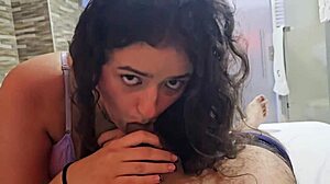 girlfriend wakes me with blowjob for quickie fucking