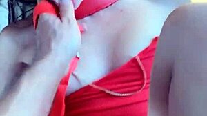 petite babe was put on a leash and taken for a walk