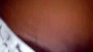 Ebony girl drilled in bedroom