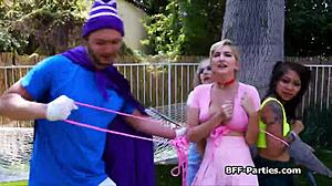 Slutty Super Heroes Bang Hard in Foursome Cosplay Fuck