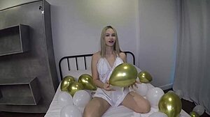 i watched that hot blonde lose new year's eve to akillies black's big dick in lingerie