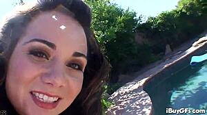 holly west comes over for a casual visit