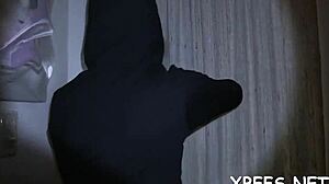 Friends enjoy a group activity with big cock.