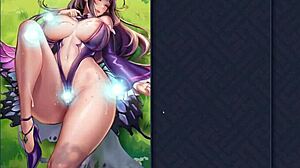 Kinky lesbian sex unfolds in 3D hentai on Sky Island game