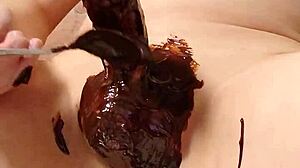 Japanese Gay Couple Cooks Chocolate Banana with Tender and Playful Vibes