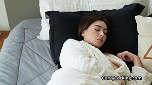 curvy bikini teen sucks hard dick with big tits and ass