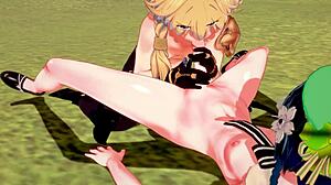 Genshin Impact Yaoi - Aether, Suck Ventis Dick and Get Fucked by Him?