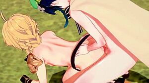 Genshin Impact Yaoi - Aether, Suck Ventis Dick and Get Fucked by Him?