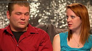 in their reality show, the redhead couple decides to add a third for oral fun