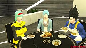 bulma madrastra y esposa epi 2 chupa su hijastro se la folla al lado de su marido y ella le gusta que la follen como una perra infiel y le en duro por el culo netorare