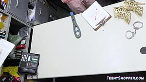 Kimmy Kim gets intensely choked and banged by Rion King backstage