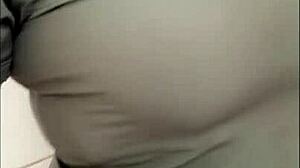 latina woman performs dance for boss at home