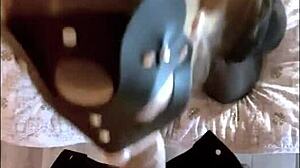 Blonde with small 18+ breasts sucks big dick.