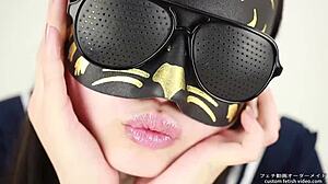 I Spit on Tongue in Asian Spit Fetish Session