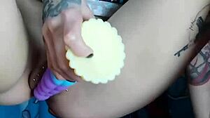 Nastya Fox Sits On A Twine Fucks Himself With A Unicorn's Slide And Clips The Clitoris And Nipples With Clips She Doesn't Miss Being Alone At Home And Always Wants Sex And Fucking Things