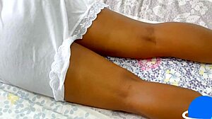 I find my ebony neighbor watching porn and I fuck her pussy good with my monster cock before her husband gets home, oh what an orgasm