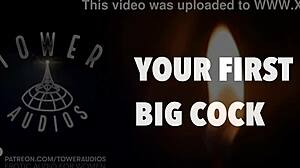 your first time with a big cock, listen to this erotic audio with dirty talk 😏