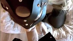 Blonde with small 18+ breasts sucks big dick.