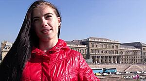 German Scout - Skinny Tall Teen 18+ Lana Lenani With Long Legs And Hair At Casting Fuck