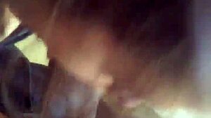 Horny Amateur Milf Deepthroats Massive Black Cock at Home