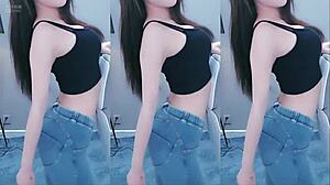 Is the Chinese Girl's Dancing Vibrator Making Her Pussy Horny?