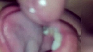 Amateur Housewife Begs for Massive Cum Facial