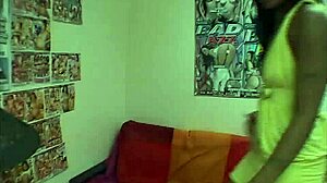 Ebony Babe Rides White Cock In Doggystyle Casting Fuck