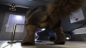 Horse compilation gets fucked by machine in furry gay scene