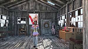 Fallout 4 Character Relaxing at Home