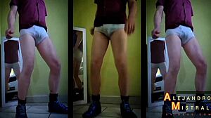 is alejandro mistral's big hard cock bulging in his underwear?