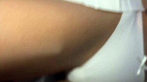 an unfaithful wife fucks at a party with strangers in front of a cuckold who is just looking at it