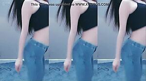 Is the Chinese Girl's Dancing Vibrator Making Her Pussy Horny?