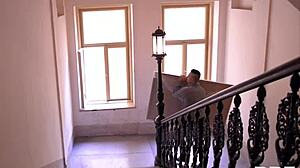 Brunette Bombshell Feels Deep Ass Fuck Orgasm