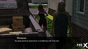 Pine Falls: Sneaking Sex Around Girlfriend In Cartoon Game