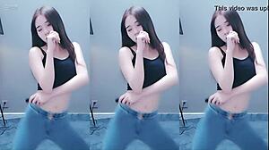 Is the Chinese Girl's Dancing Vibrator Making Her Pussy Horny?