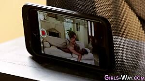 black lesbian babe scissoring with big tits