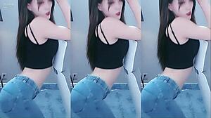 Is the Chinese Girl's Dancing Vibrator Making Her Pussy Horny?