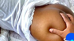 I find my ebony neighbor watching porn and I fuck her pussy good with my monster cock before her husband gets home, oh what an orgasm