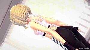 Spider Gwen Sweaty After Workout Licks Dick in Adult Anime Version