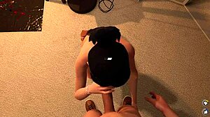 so cute when she eat my cum - house party game - amy