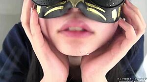 I Spit on Tongue in Asian Spit Fetish Session