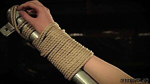 Is this naughty teen 18+ ready for spanking and bondage anal humiliation?