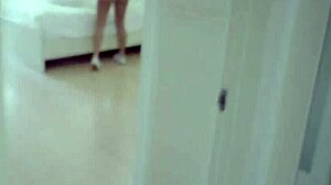 Busty stepsister strips and lets stepbro fuck her tight pussy