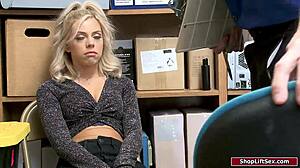 teen babe fucks officer to get free in office lingerie riding reality amateurs