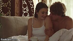 Horny couple dives into deepthroat and doggystyle action