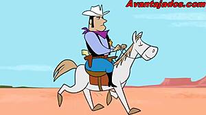 Brazilian gay cowboys in a sexy drawing have sex.