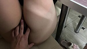 Watch this homemade fucking session with big ass and pussy action!