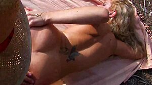 French amateur couple enjoys outdoor sex with creampie