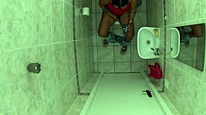 did you forget to lock the bathroom door while fingering your latina pussy?