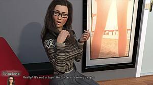 brunette poses for photographer cash